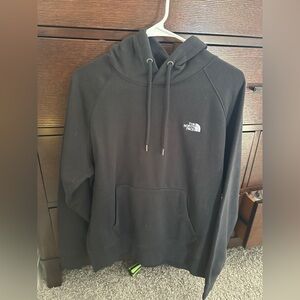 The North Face Black Pullover Hoodie with White Logo